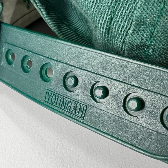 VTG Youngan Kudzu Tulsa Drillers Snapback Baseball Hat Cap Green Gold Mens - Picture 14 of 15